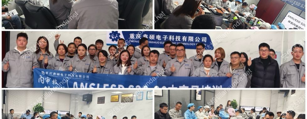 安信达咨询为重庆鑫硕电子提供ESD内审员与管控技术培训服务