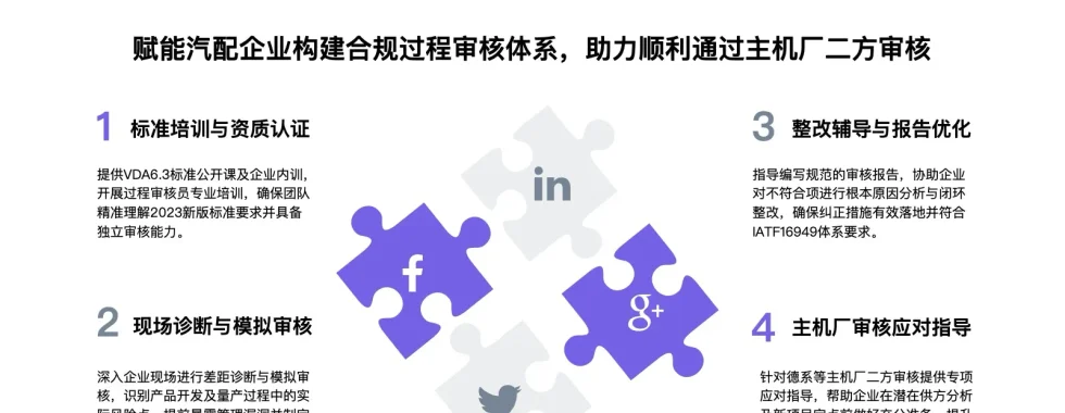 安信达VDA6.3一站式辅导服务 赋能汽配企业构建合规过程审核体系